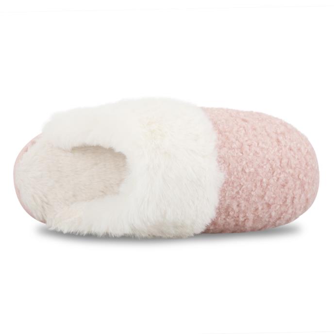 totes toasties® Ladies Borg Mule Slippers Pink Extra Image 5
